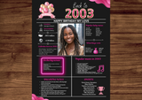 Pink Model 2003 Birthday Poster 21 year