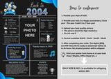 Blue Model 2004 Birthday Poster 20 year