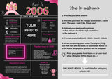 Pink Model 2006 Birthday Poster 18 year