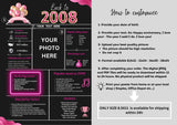 Pink Model 2008 Birthday poster 16 year