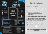 Blue Model 2014 Birthday Poster 10 year