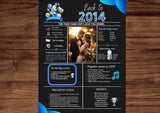 Blue Model 2014 Birthday Poster 10 year