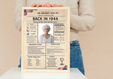 Newspaper Model 1944 Birthday Poster 80 year