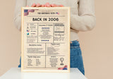 Newspaper 2006 Birthday Poster 18 year NOT Customize