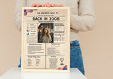 Newspaper Model 2008 Birthday Poster 16 year